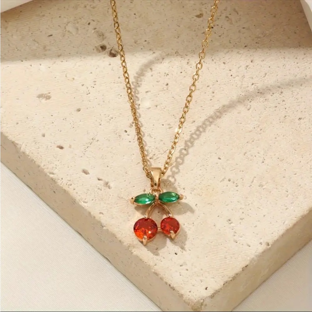 61. Cherry Necklace - Picture 2 of 2